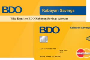 How to Open a BDO Kabayan Savings Account for OFWs.